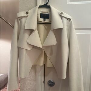 Banana Republic Off-White faux suede Coat s/p